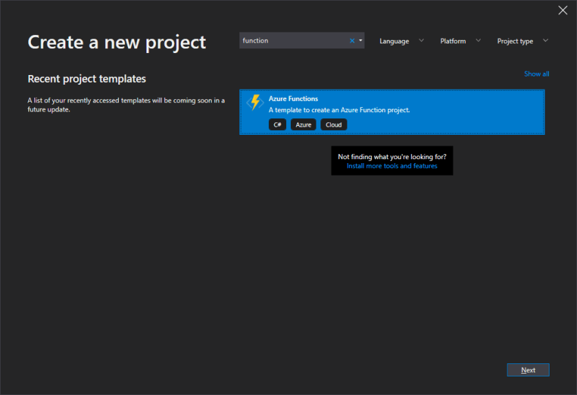 createnewfunctionproject